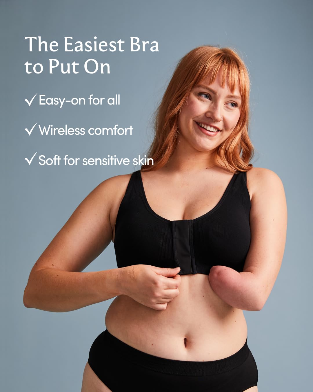 LIBERARE Easy On Wireless Front Closure Bra Comfort Sculpt Adaptive Bra for Women product thumbnail 6