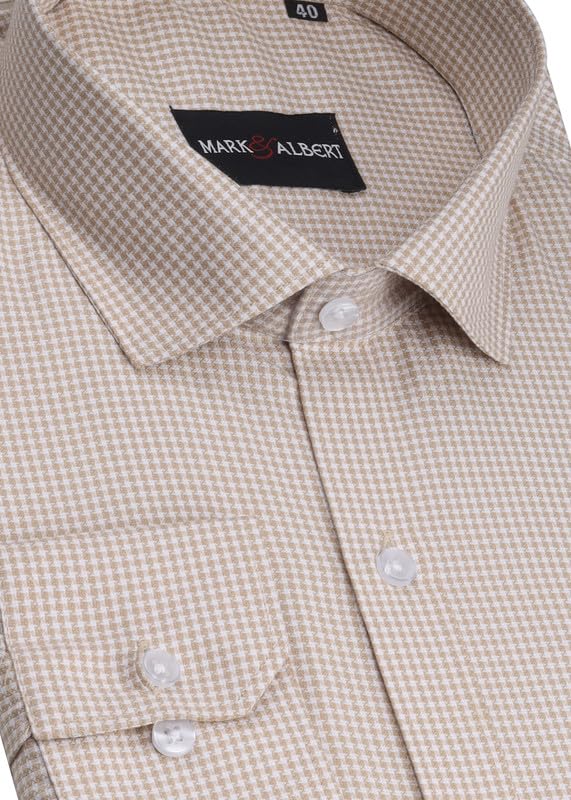Image of Mark & Albert Men's Digital Print Full Sleeves Regular Fit Shirt