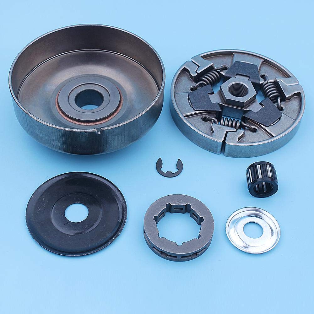 DUNLAP Kit de piñón de llanta de tambor de embrague de 3/8 "-7, compatible con Stihl MS660 066 064 MS640 MS661 MS 660 640, repuestos de motosierra