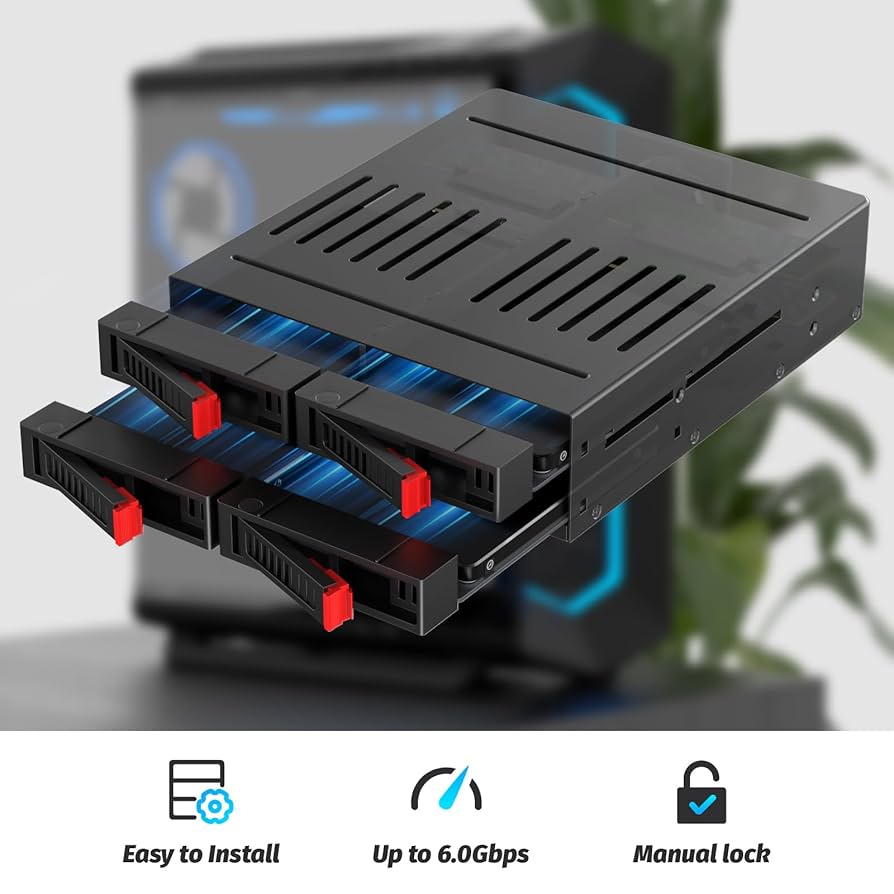 (未使用･未開封品)　CREMAX HDD&SSDx4台搭載可能モジュールラック ホットスワップ kmdlckf Amazon.com: 4 Bay SATA HDD & SSD Hot Swap Cage, 4 Bay Hard