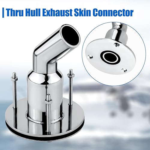 Miniatura 3 de XIHIRCD Tubo de escape de acero inoxidable 316 a través del casco de 0.945 in para calentador de estacionamiento diésel, tubo de escape, con