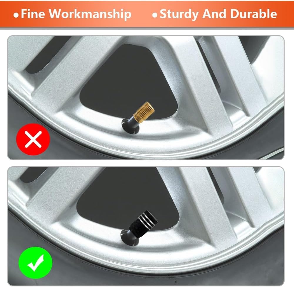 4 Bouchons De Valve Voiture Pour Smart Brabus – Capuchons Antipoussière Décoratifs, Protection Valves Pneus