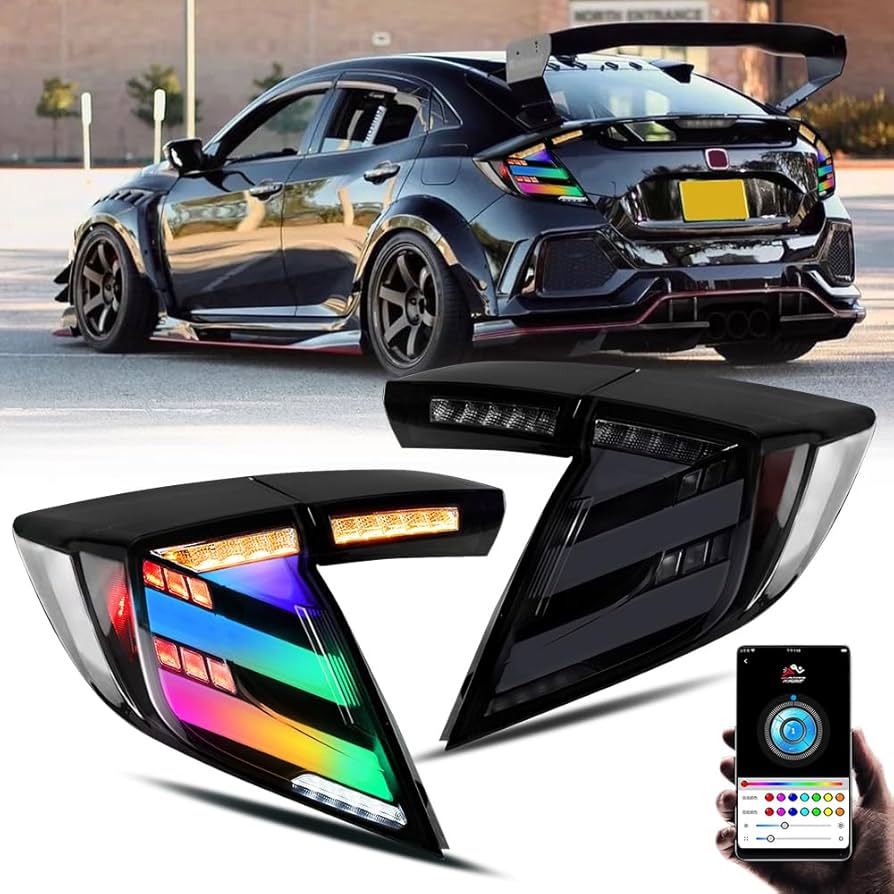 Amazon | T T-ABC 新 RGB テールライト 2016-2021 ホンダ