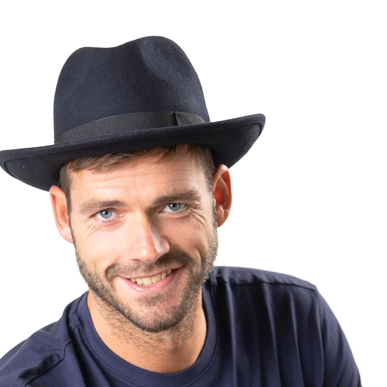 Lipodo Basic Bogart Filzhut Fedora Made in Italy Damen und Herren Sommer Winter