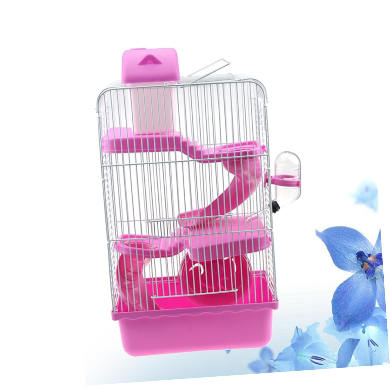 Happyyami Hamsterkäfig Aus Umweltfreundlichem Kunststoff Haustierkäfig Mit Laufrad Und Wasserkanne Chinchillakäfig Für Kleine Haustiere