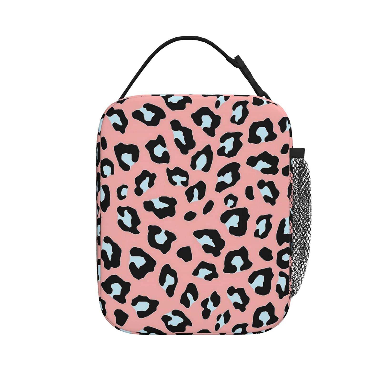 Borsa per il pranzo da donna borsa per il pranzo colorata leopardata per il lavoro borsa da viaggio borsa per il pranzo refrigeratori isolati per bambini uomini-colore 4