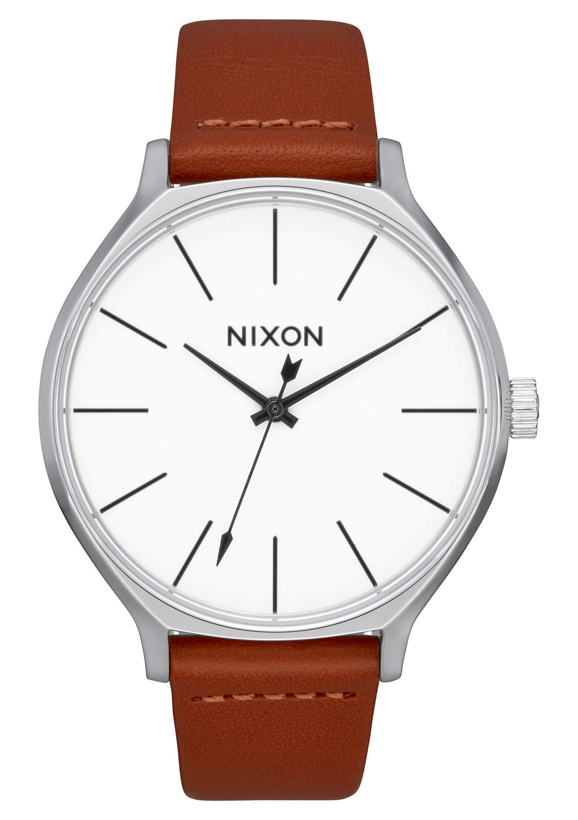 NIXONClique Women’s Fashion-Forward Watch (38mm. Leather Band)
