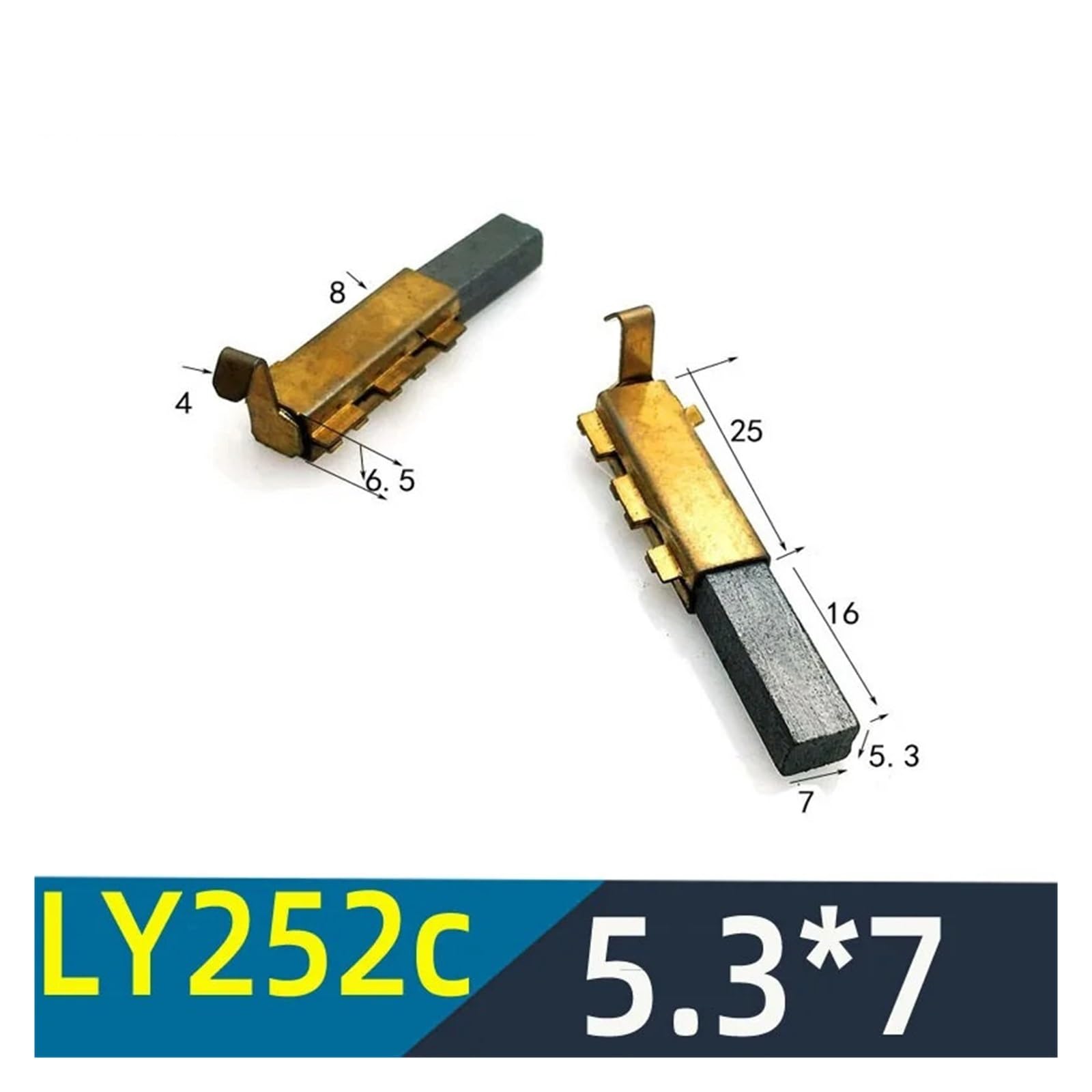 20 piezas de escobillas de carbón de motor LY252c for aspiradoras 2311480 33326-1 333261 herramientas de limpieza