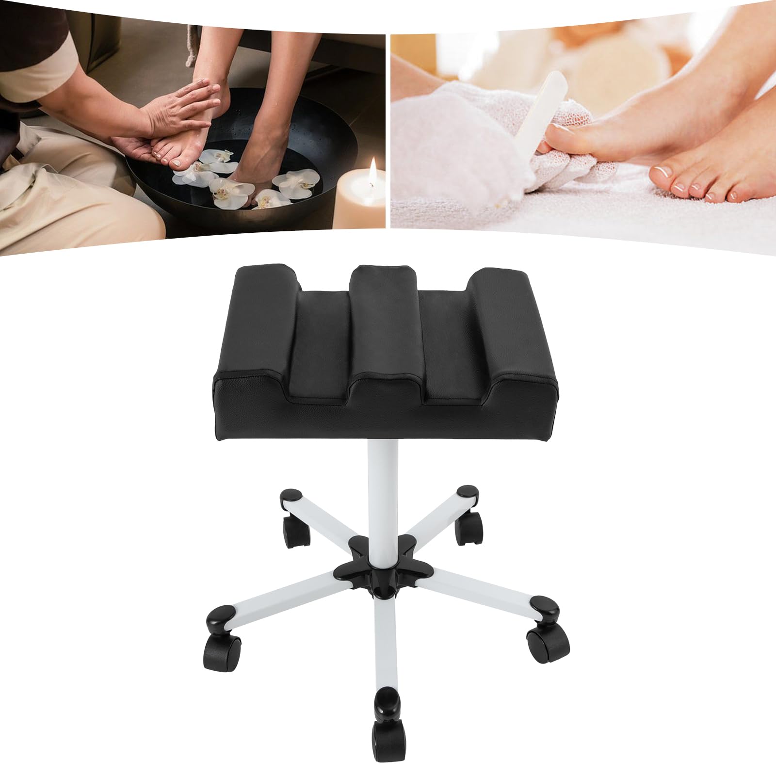 Poggiapiedi per manicure, altezza regolabile pedicure manicure pedicure pedicure poggiapiedi salone poggiapiedi salone spa attrezzature, sgabello per unghie rimovibile
