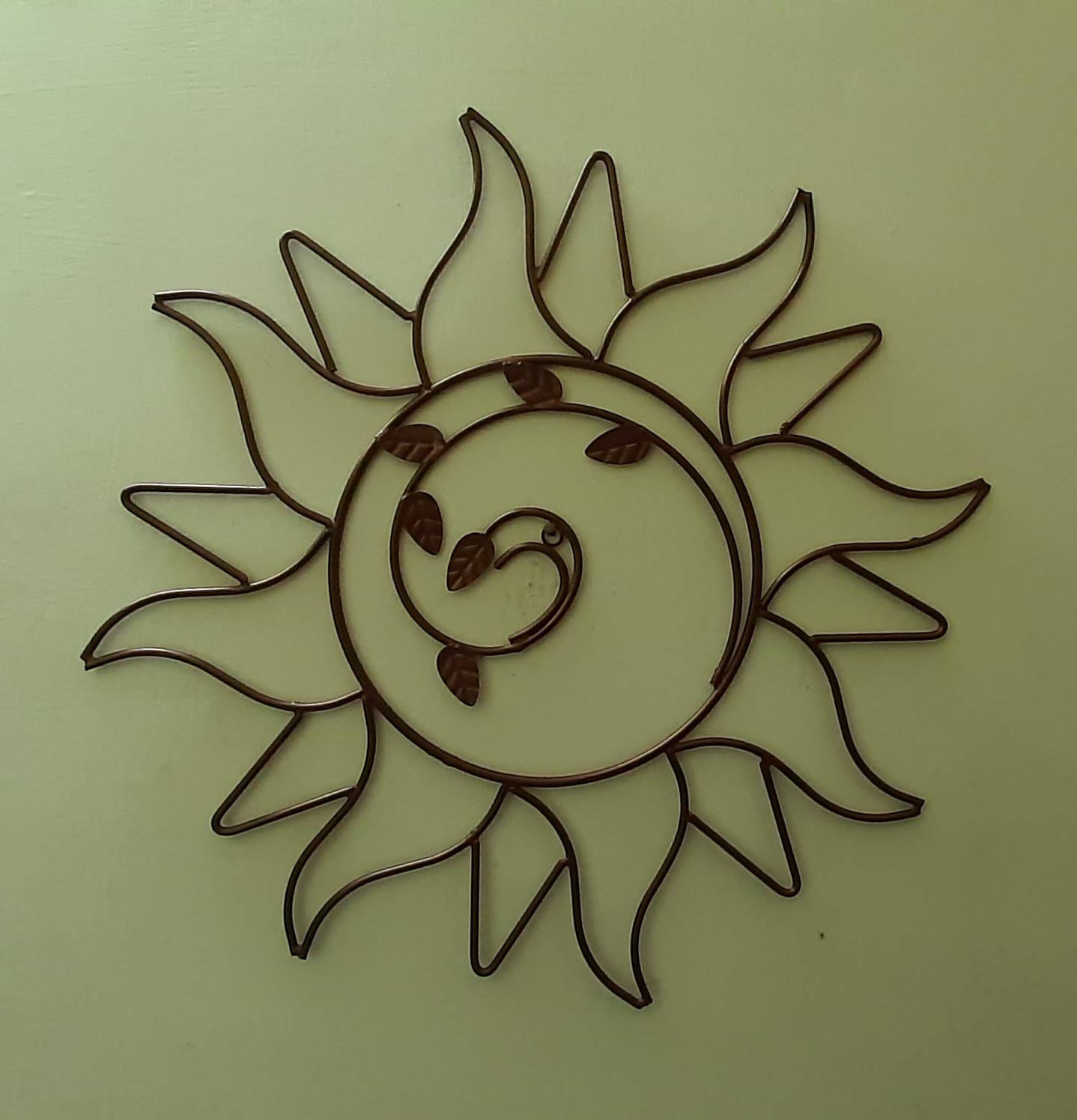 Hand Crafted Metallic Sun (Auspicious Surya) Wall Hanging.