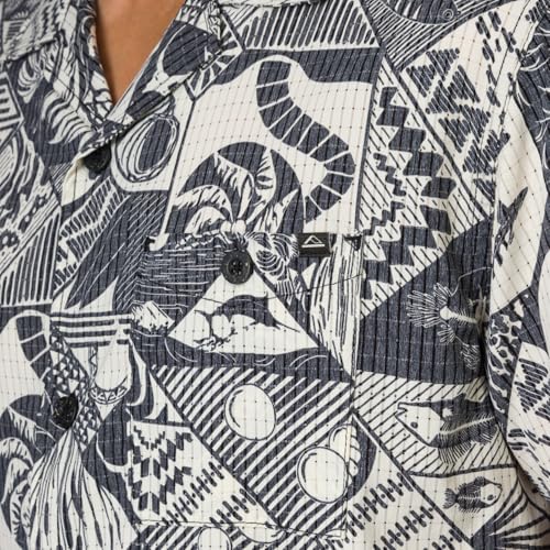 REEF Men's Short Sleeve Woven Button Up Shirt - image 5