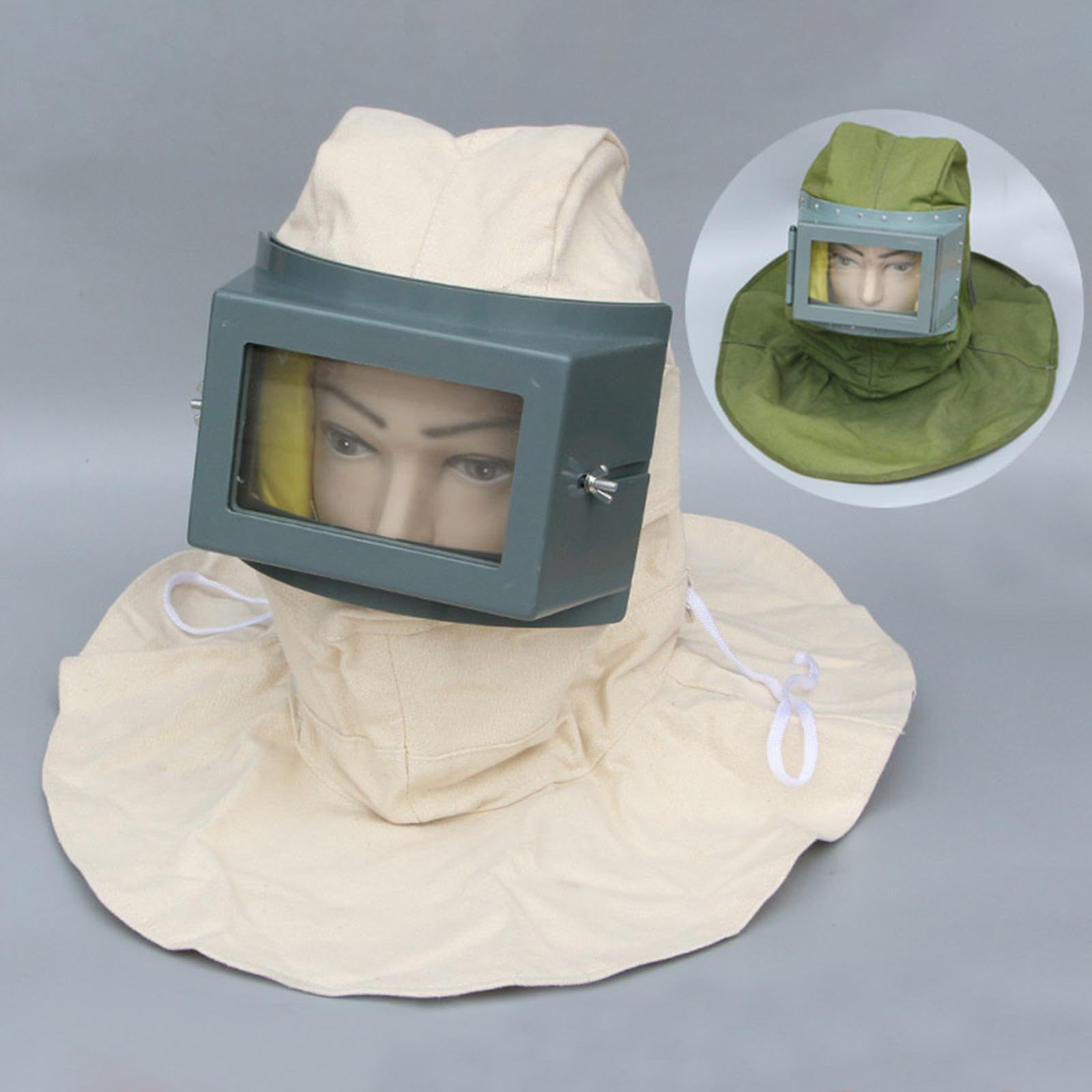 Casco para Chorro de Arena, Equipo de Protección, Máscara, Accesorios a Prueba de Polvo, Herramienta para Chorro de Arena, Máscara de Uso Industrial,
