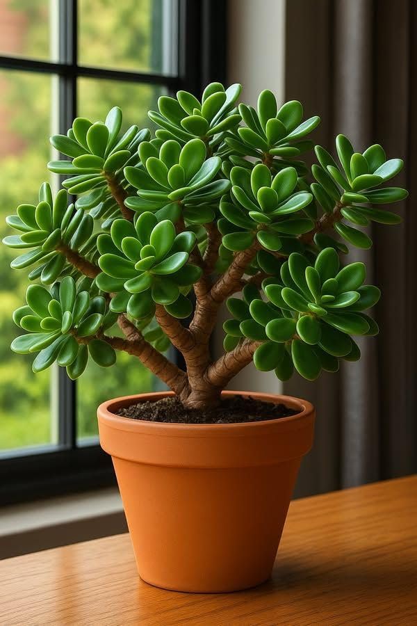Jade Plant Live Indoor Plant (Crassula Ovata) | Lucky Money Plant for Home & Office Decoration | Air Purifying Succulent Plant | Easy Care Bonsai Style Live Plant in Pot A8-image-49