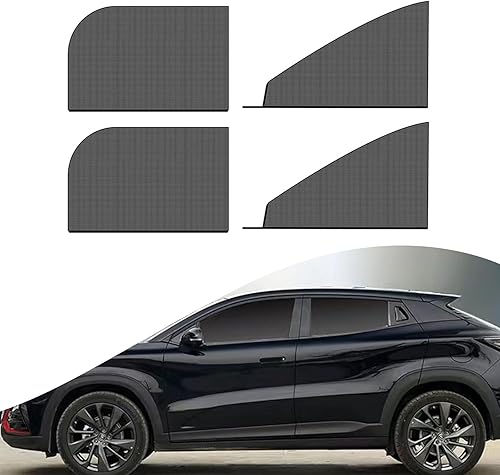 Pack-4 Parasol para ventana lateral de automóvil, 26.3 x 27.5 pulgadas + 21.2 x 31.1 pulgadas, película de sombreado y protección de privacidad,