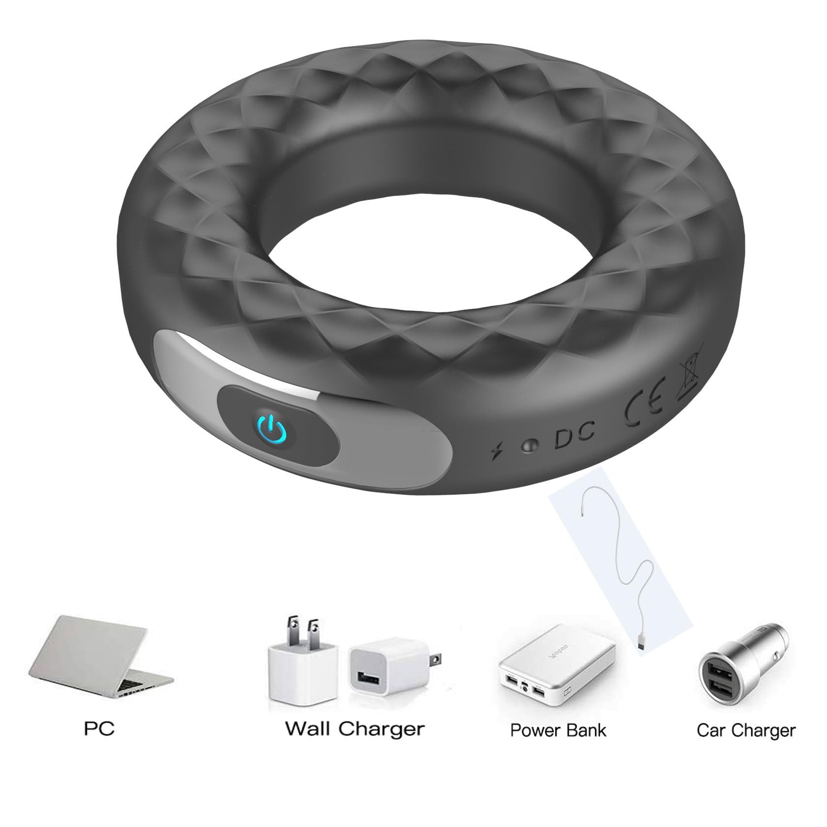 Puissant Silicone superieur Co?-krinGs vibrant Anneau de stimulateurs choses cadeau de voyage etanche adapte au plaisir des femmes Coc?ring Vibrant Anneaux ?enien Homme