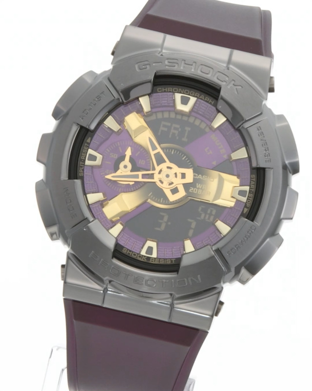 稼働品/美品/箱付G-SHOCK GM-110CL-6AJFデジアナ　クウォーツ Amazon.co.jp: [カシオ] 腕時計 ジーショック 【国内正規品】 GM-110CL