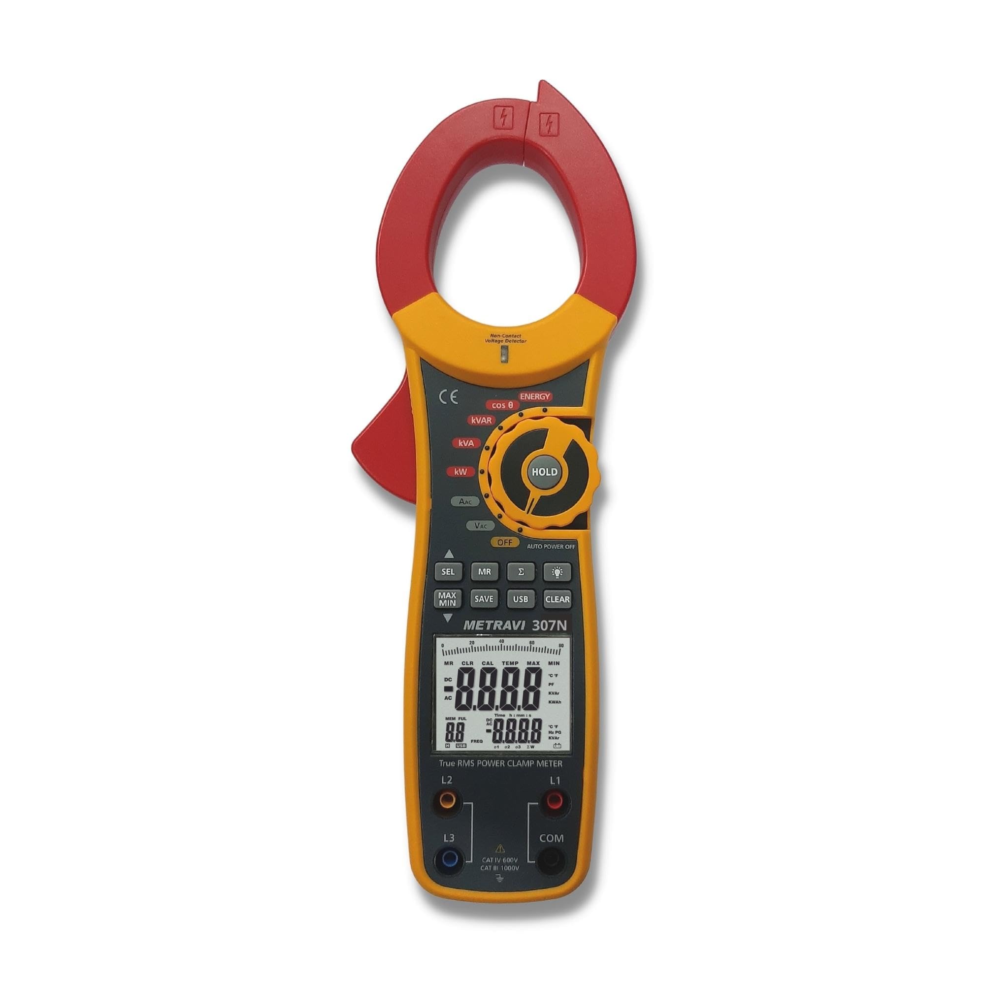 Metravi 307N Digital Clamp On Power Meter to measure Power And Energy For Single Phase & Three Phase Loads (B07SR2DV5Y) Amazon Price History, Amazon Price Tracker