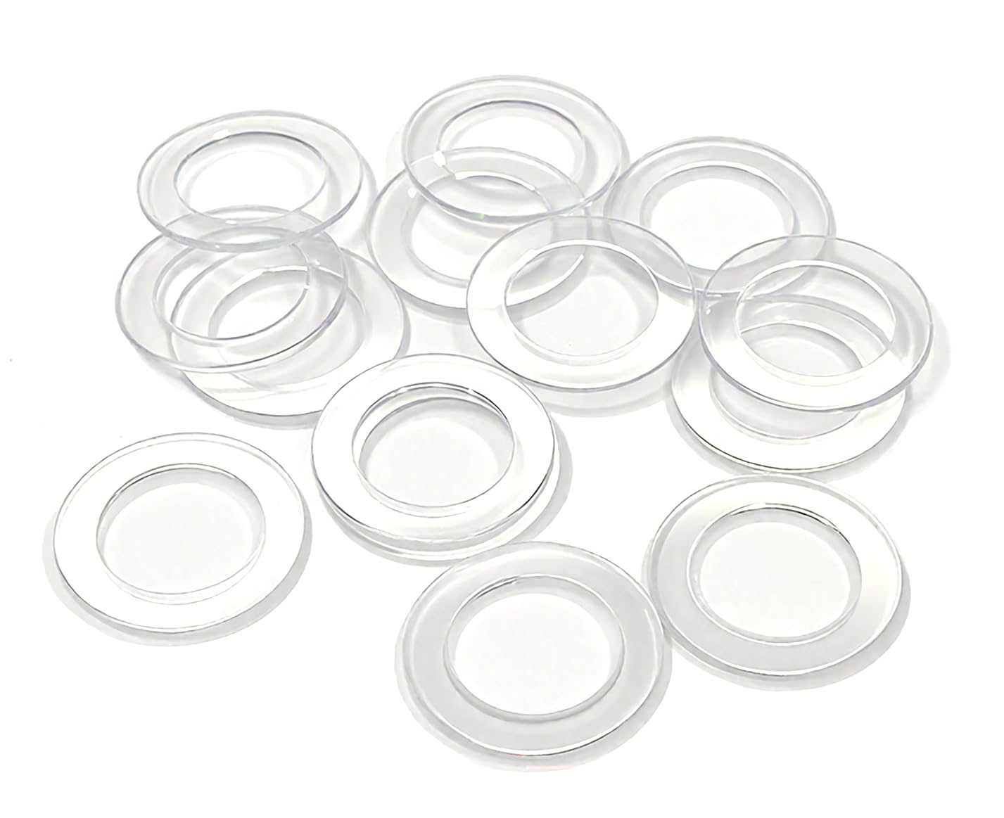 NACX M10 x 15mm x 1mm Clear Nylon Flat Washer, Vinyl Sealing Gasket, for Glass Shower Door Handles, Towel Bars, Faucet Pipe Water Hose, 300PCS