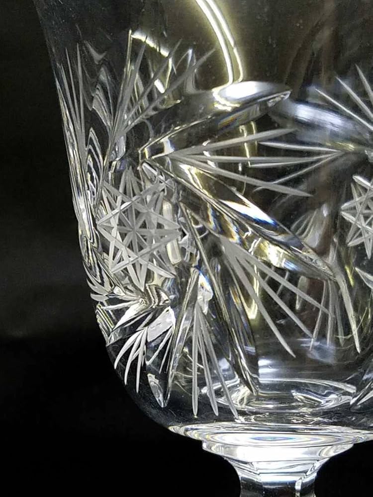 Amazon | ボヘミアレッドクリスタルグラス ペア ワイングラス ハンド