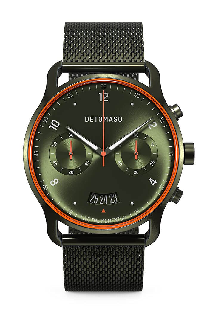 DeToaso SORPASSO Velocita Blue Orange Orologio da polso da uoo