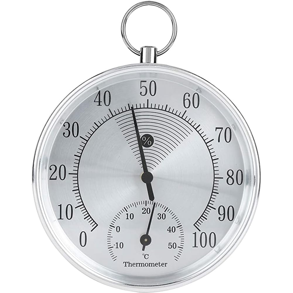 Littimoon Indoor Outdoor Analog Thermometer Hygrometer Temperature Humidity Meter HT9100