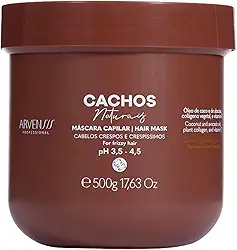Arvensis – Máscara Cachos Naturais Crespos e Crespíssimos 500g | Nutrição, Definição, Suavidade, Fórmula Vegana, Para Crespos