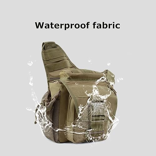 Miniatura 5 de Kervaky Mochila táctica para hombre, mochila táctica para mujer, bolsa de hombro, bolsa de cintura, mochila al aire libre, Verde, Classic