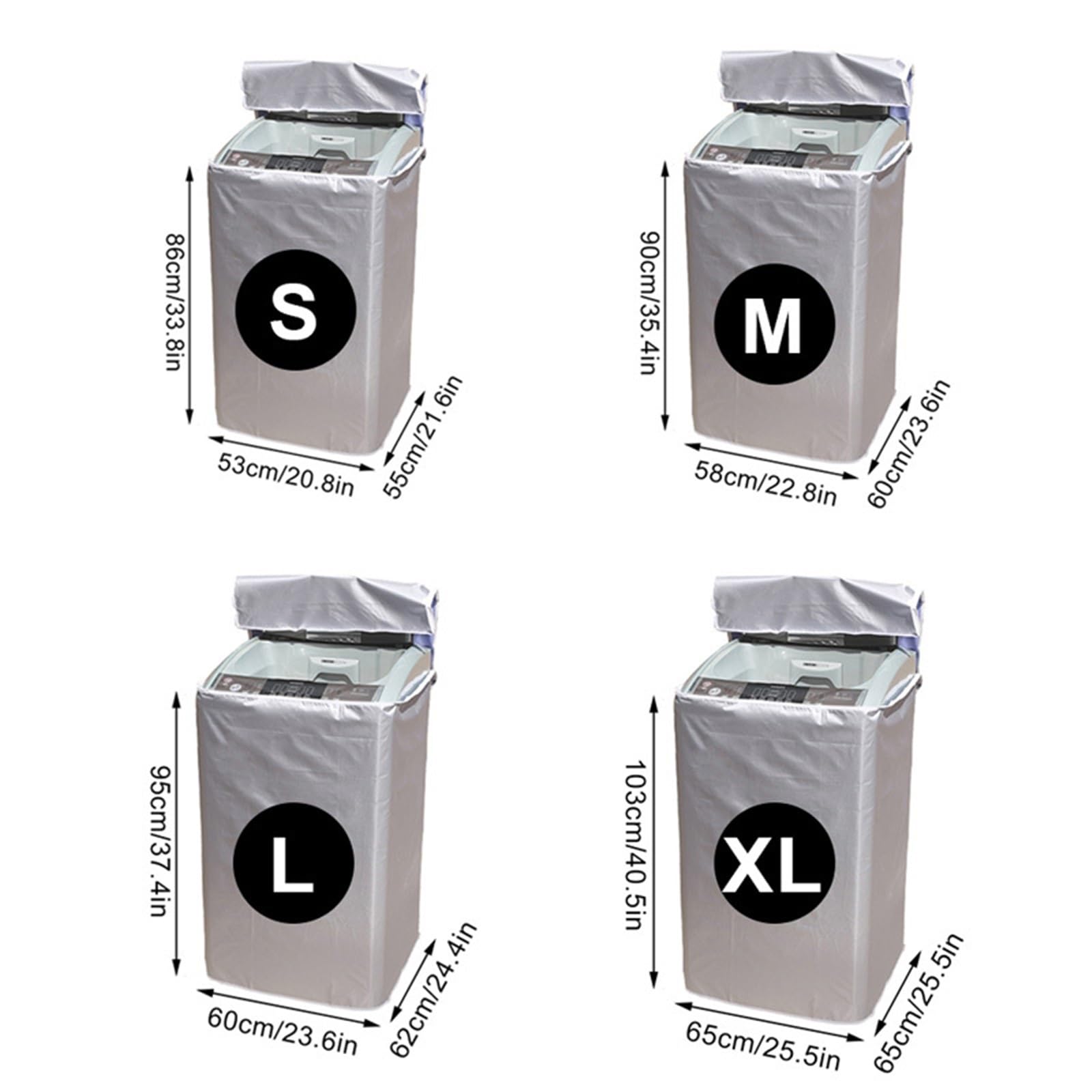 Coperchio Per Lavatrice 2 pezzi di copertura impermeabile for lavatrice, protezione solare, protezione solare, copertura for asciugatrice, copertura protettiva for la casa, bagno Per Lavatrici Domesti
