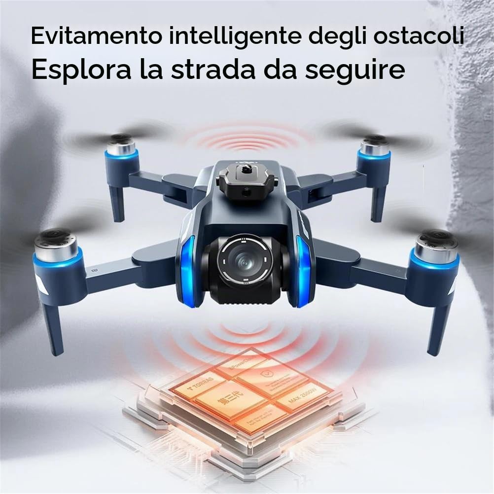 Dual Battery,Drone xt808 con GPS Controllato da Schermo, WiFi, Professionale, 8k HD, Doppia Telecamera, evitamento Ostacoli, quadricottero Pieghevole Senza spazzole