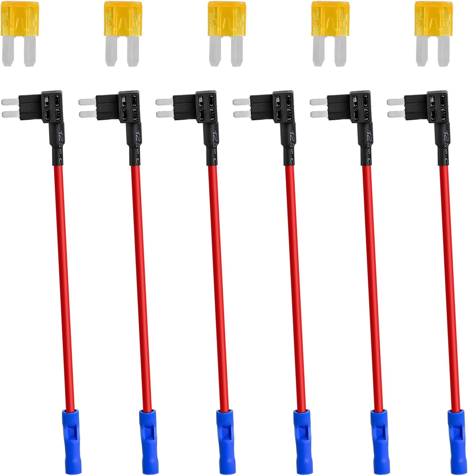 MuHize Micro2 Fuse Taps - Upgraded RV Camper & Car 12V ATR Add-a-Circuit Adapter, 5 Pack 5A Fuses, Dual-Slot Design for Safe Circuit Expansion