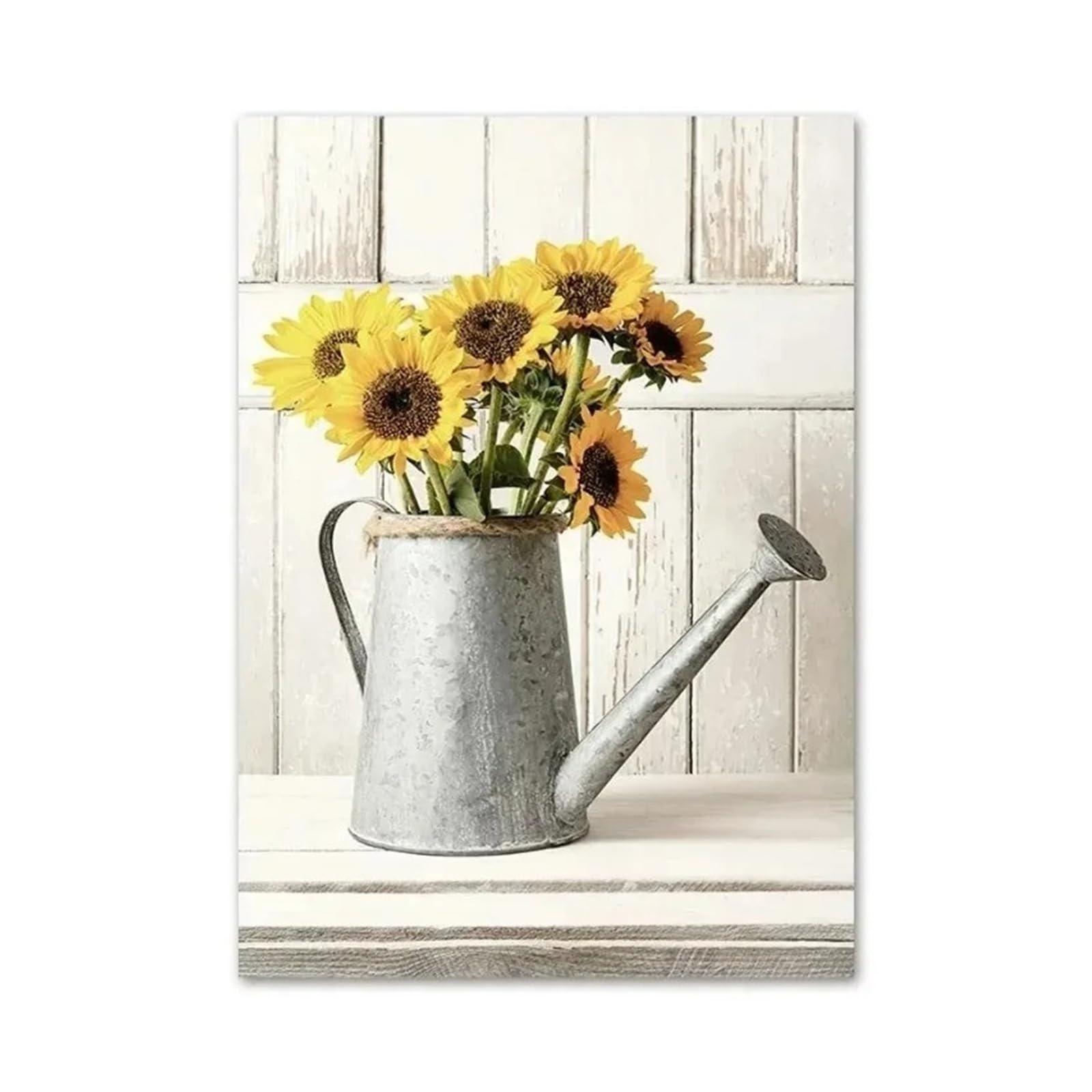 Xenite G Wall Art Canvas Prints Canvas Paintin Yellow Dahlia Sunflower Orchid Butterfly Beige Wall Art Nordic Posters And Prints Pictures For Livin Room Decor(,50X70cm)