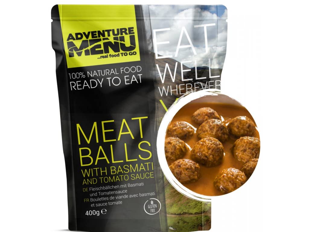 Adventure Menu Fleischbällchen mit Basmati und Tomatensauce - 10 Stück à 400g