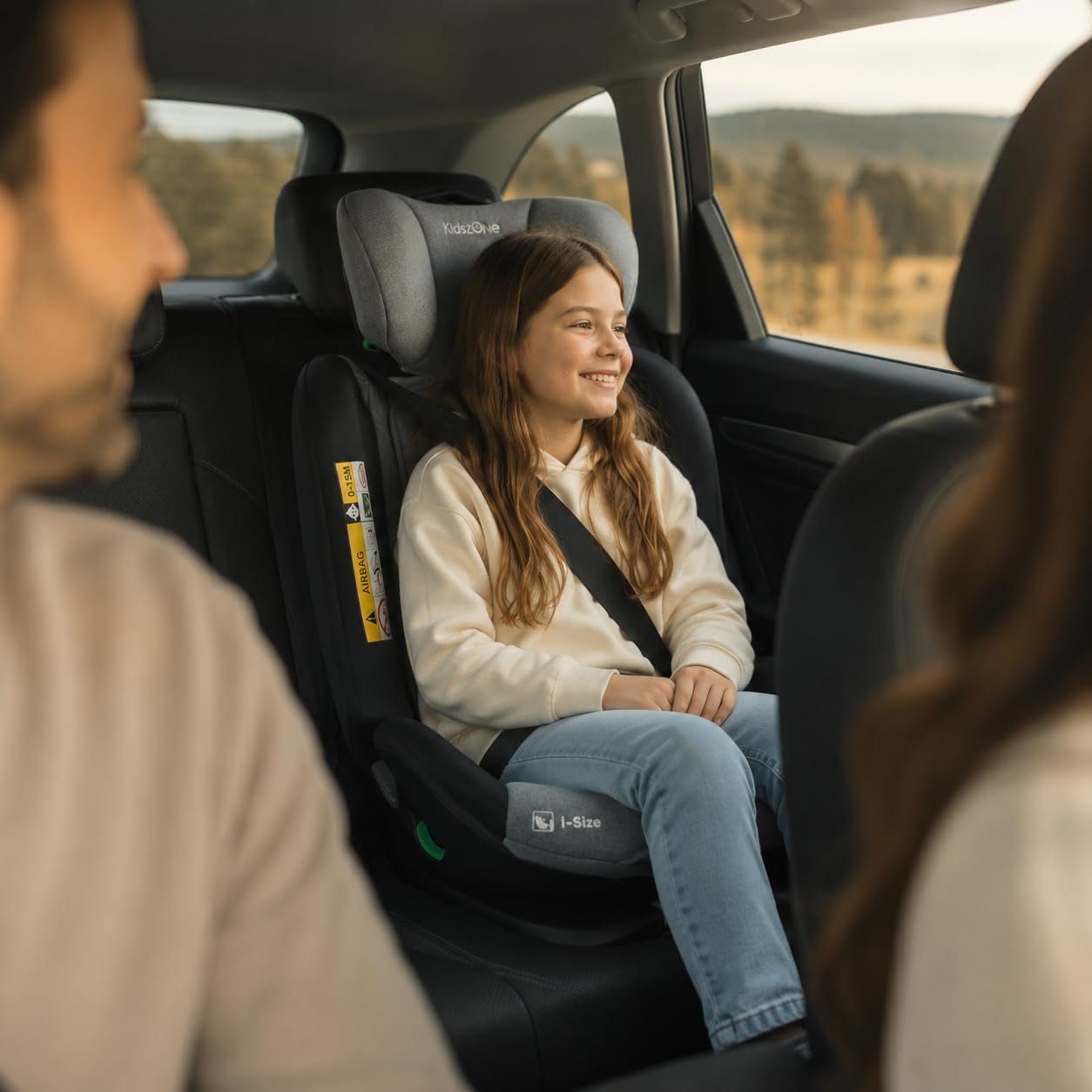 KidsZone Silla Coche Bebe Grupo 0 1 2 3 Isofix, Pata Apoyo - Silla de Coche 0-36 kg (40-150 cm i-Size) Giratoria 360º - 8 Posiciones Reclinación, 12 Posiciones Reposacabezas