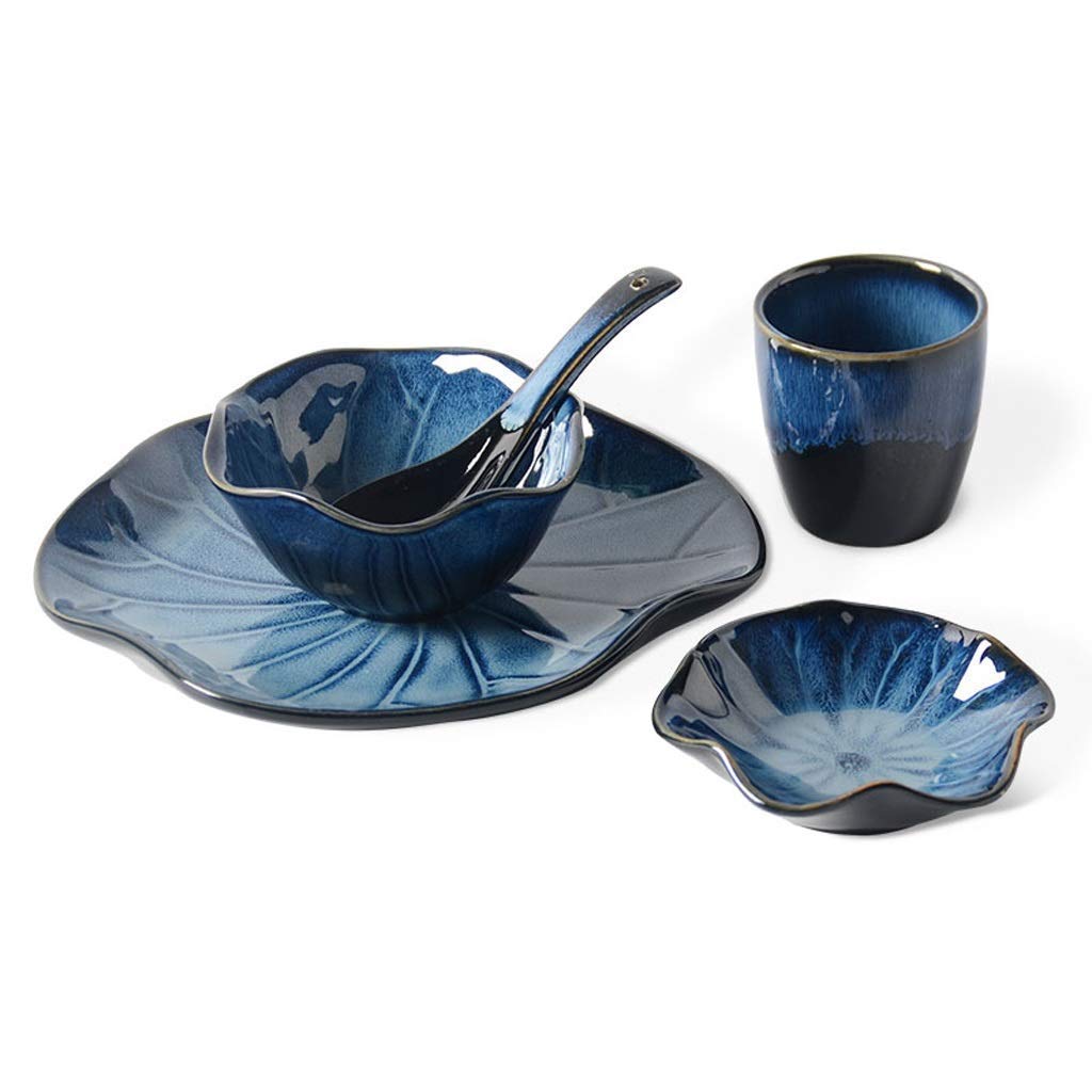 Service de Table Japonais en céramique pour la Maison, Un Restaurant, Ensemble Assorti de 5 Bols à Soupe décoratifs rétro pour hôtel