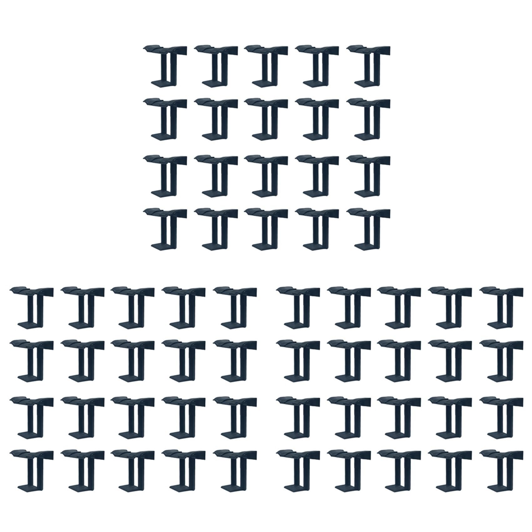 Jnchdghwa Black 60Pcs Photovoltaic Panel Drainage Buckle Plate Solar Panel Water Drain Clip For Solar Panel Draining 40Mm