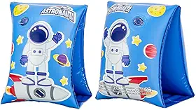 DM Toys Boia de Braço Inflável Infantil Astronauta 25x15,5cm