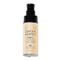 Vista 4 de Milani Base líquida Conceal + Perfect - Natural claro, 1 onza líquida.