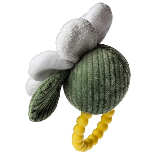 Miniatura 3 de Mary Meyer Sweet Soothie - Sonajero suave para bebé con anillo de mordida, 5 pulgadas, margarita