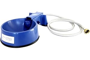 Easy-Fill Dog Water Bowl with Stainless Hose Blue