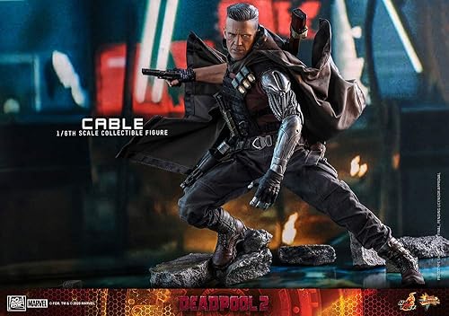 Miniatura 8 de Hot Toys Marvel Comics Deadpool - Figura coleccionable de 2 cables a escala 16