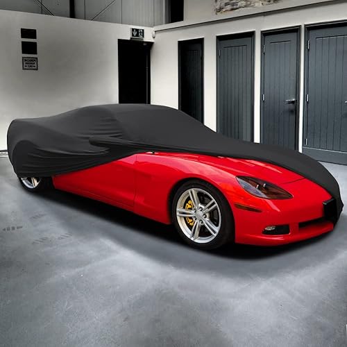 Miniatura 4 de WinPower - Funda de terciopelo elástico a prueba de polvo para coche, para garaje subterráneo, color negro