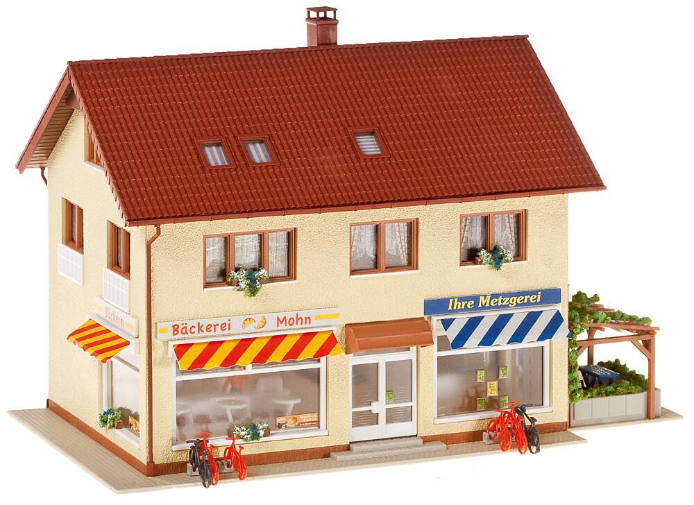 Faller - Modélisme - Charcuterie/Boulangerie (1:87) - Miniature de Boulangerie et Charcuterie - Pour Enthusiastes de Modélisme, 14 ans et plus, Unisex