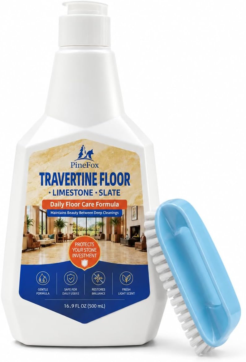 Travertine Stone Floor Cleaner for Sealed Natural Stone, 16.91 fl oz