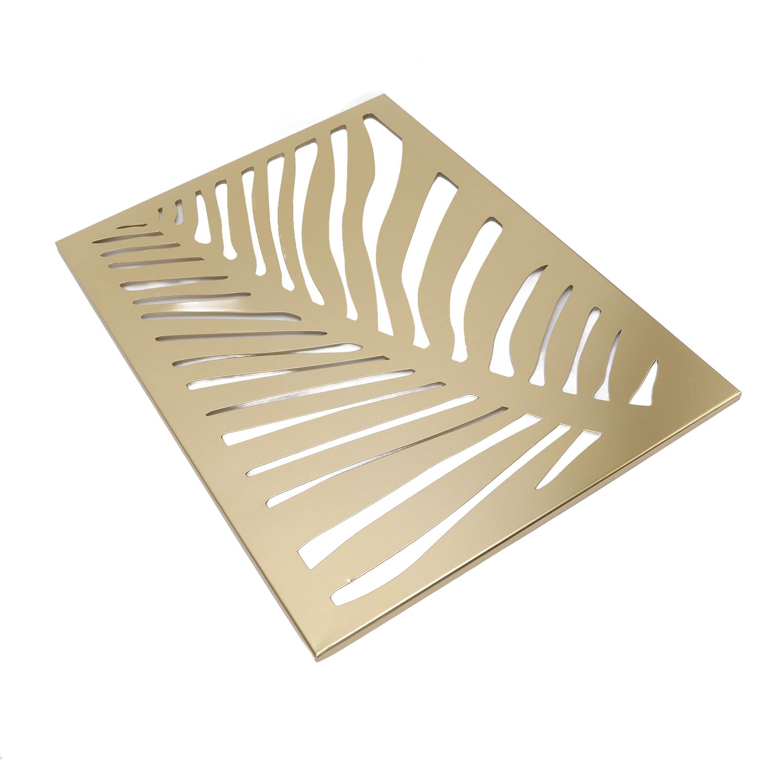 Jeanoko Décoration murale en métal en forme de feuille de palmier, design unique pour café