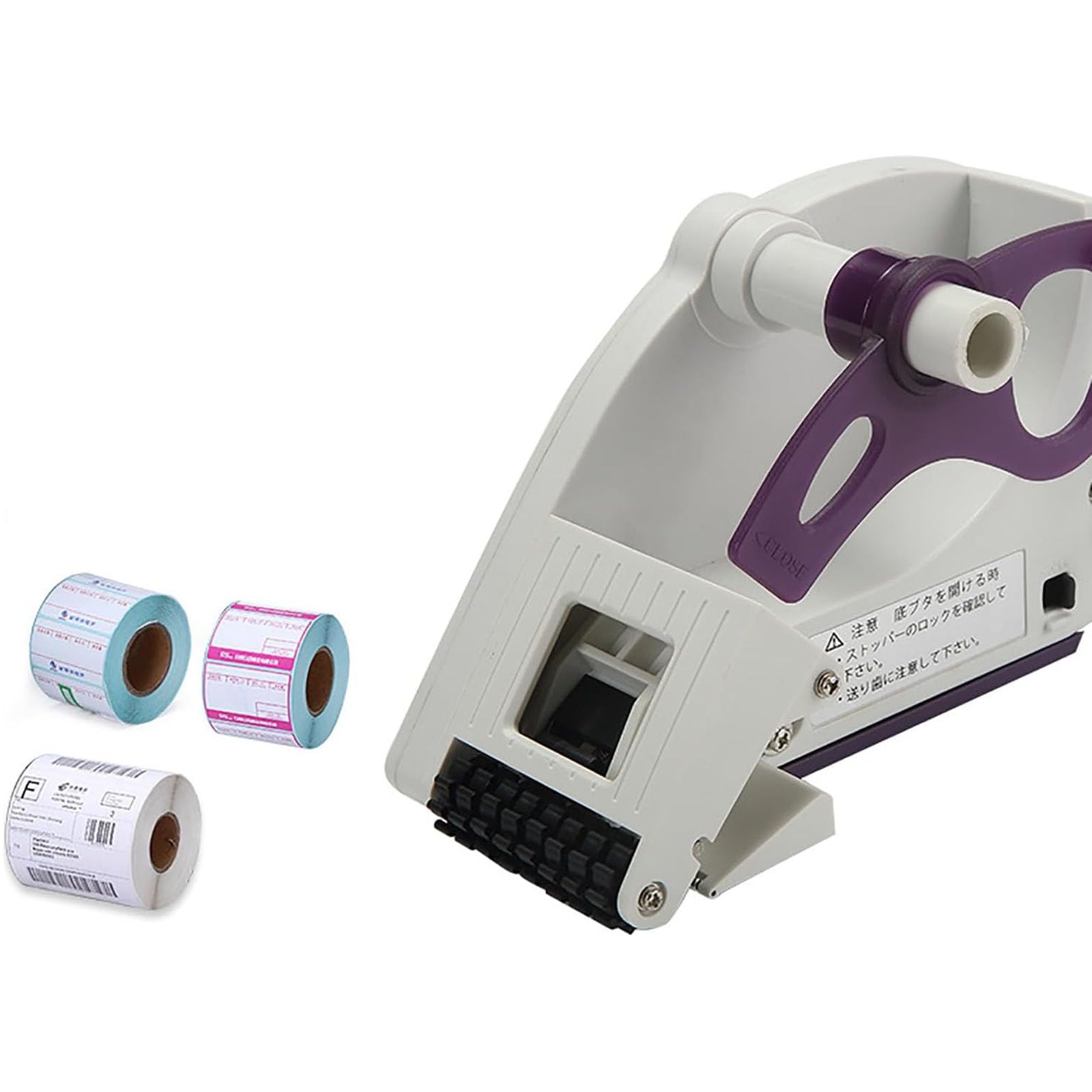 Handheld-Etikettenapplikator mit automatischer Dosierung für runde Flaschen, Schachteln und Früchte