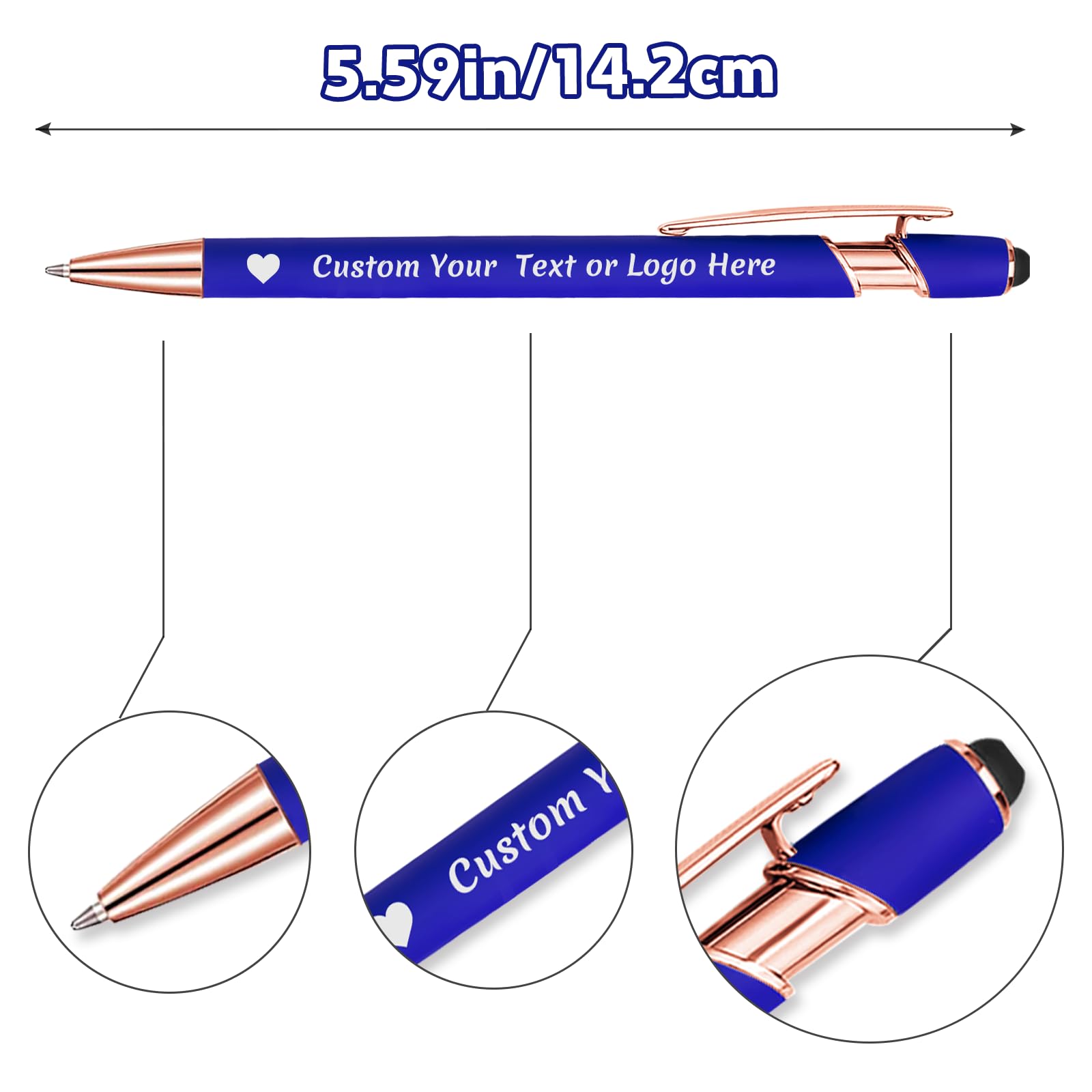 Personalisierte Stifte mit Namen Gravierte Stifte Bulk Custom Kugelschreiber mit Logo Text Kundenspezifische Business Stifte Schwarze Tinte Stylus Abschlussfeier Geburtstag Büro Männer Frauen Lehrer