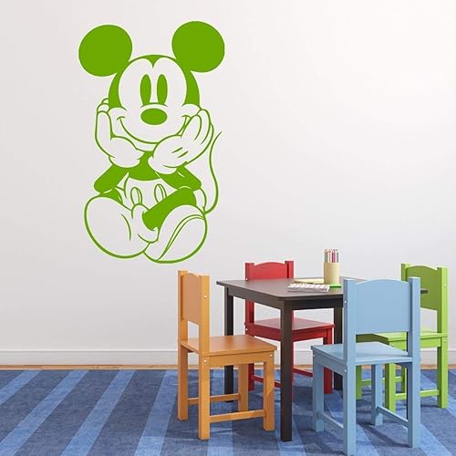 Miniatura 6 de Mickey Mouse Silhouette Vinyl Wall Decal For Kids Bedroom or Playroom - Themed Home Decor