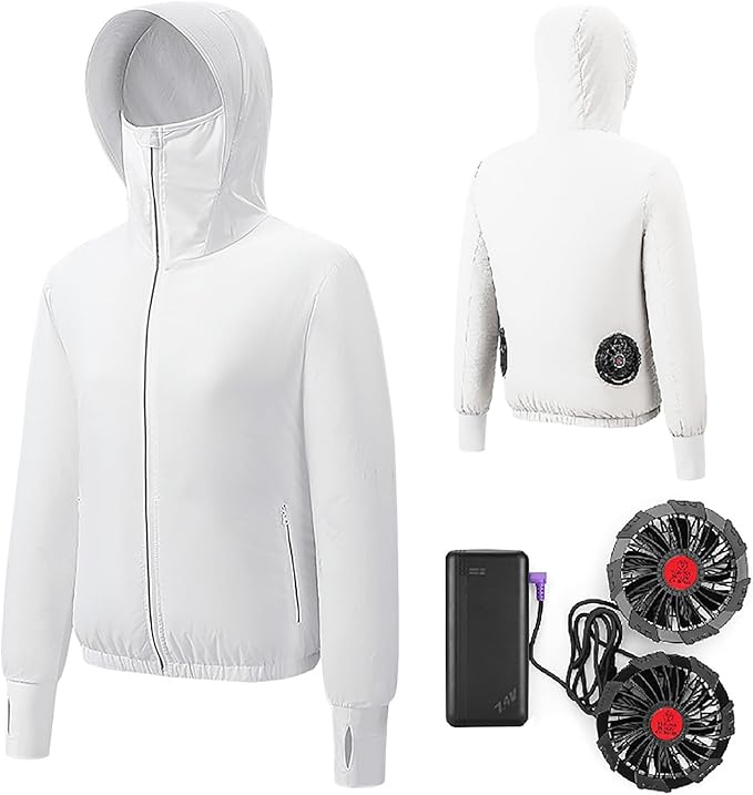 空調作業服 ファン付きベスト UVカット 　冷却服　熱中症対策 空調ベスト 30V 風冷ベスト フルセット 1組 空調服と互換不可