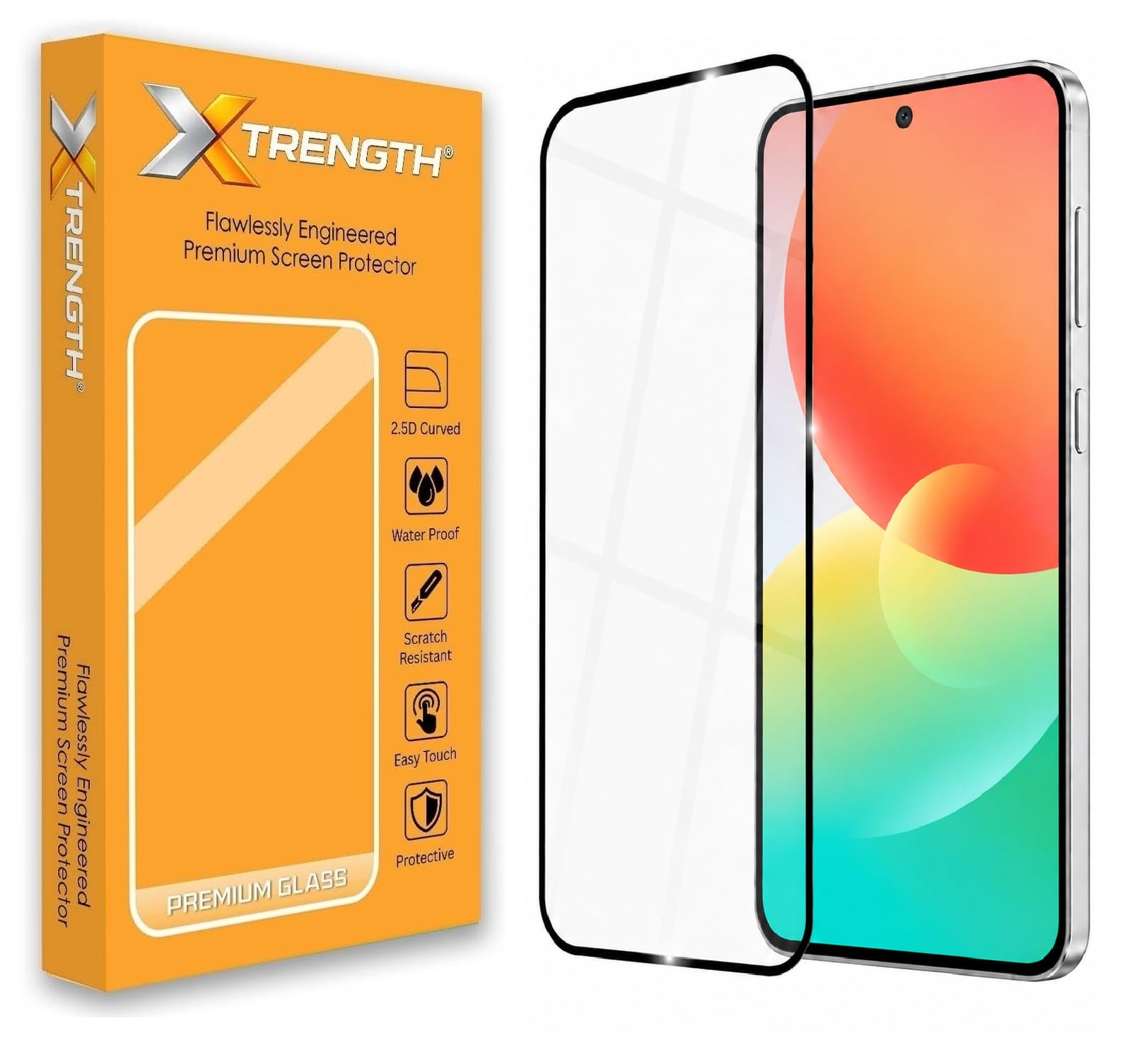 Tempered Glass for Samsung Galaxy M47 (6.75 Inch) with Installation Kit | 9H Edge to Edge Screen Protector | Anti Scratch-image-45