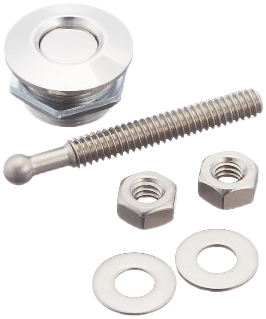 Quik-Latch Products QL-25-SP1 1" Diameter Polished Aluminum Mini Quick Release Latch